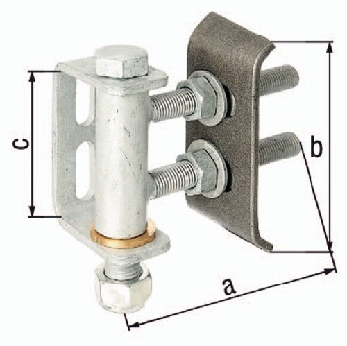 GAH 411350 Torband  135x136x101mm Stahl roh