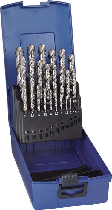TECWERK  Spiralbohrer-Satz DIN 338 Typ W Nenn-Ø 1-13x0,5 mm HSS 25 teilig Kunsts
