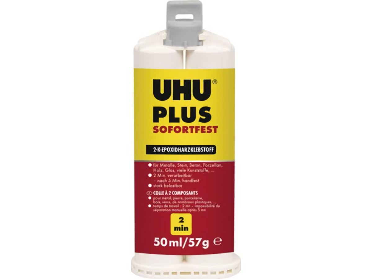 UHU 45675 2K-Epoxidharzklebstoff PLUS SOFORTFEST 57 g farblos