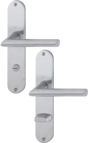 HOPPE 3042732 Langschildgarnitur Stockholm E1140Z/302 Edelstahl F69 SK/OL 78 mm