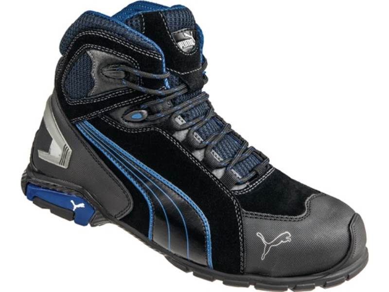 PUMA 632250256000044 Sicherheitsstiefel Rio Black Mid Größe 44 W. 11 schwarz/bla
