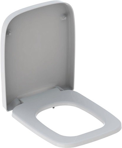 GEBERIT 572110000 WC-Sitz Renova Plan mit Deckel Scharniere: Messing, verchromt