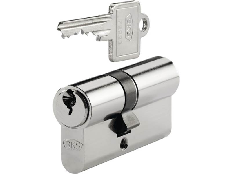 BKS B 8802 0004 Profildoppelzylinder PZ 8802 27/40 mm NuG eins.Anz.Schlü.3