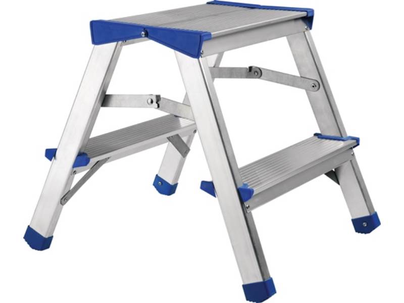 DR150ALDD-2 Klapptritt  Stufen einschl. Plattform 2 Plattformhöhe 390 mm Alumin