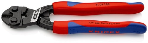 KNIPEX 71 02 200 Kompaktbolzenschneider CoBolt Länge 200 mm Mehrkomponentenhülle