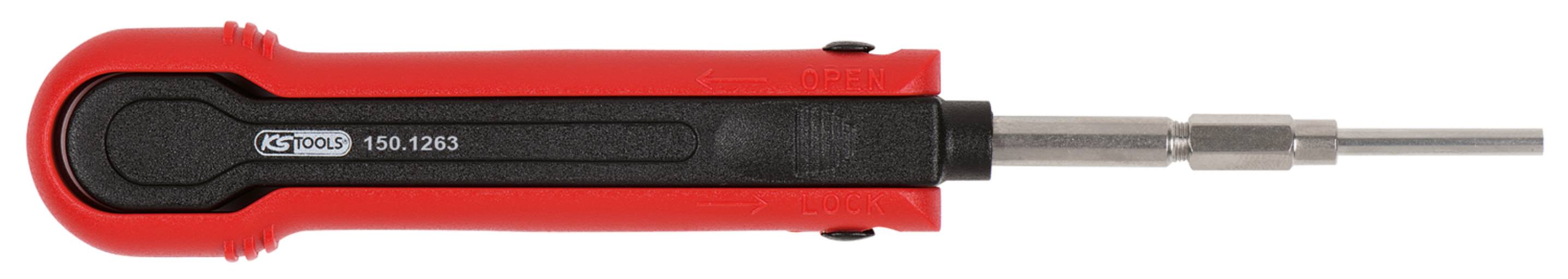 KS Tools 150.1263 Kabel-Entriegelungswerkzeug für Rundstecker 1,5mm
