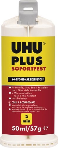 UHU 45675 2K-Epoxidharzklebstoff PLUS SOFORTFEST 57 g farblos