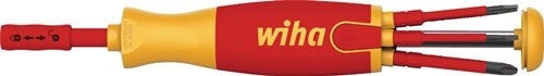 WIHA 38610 Magazinbithalter 38610 6-teilig Schlitz / PH VDE isoliert im Polybeut