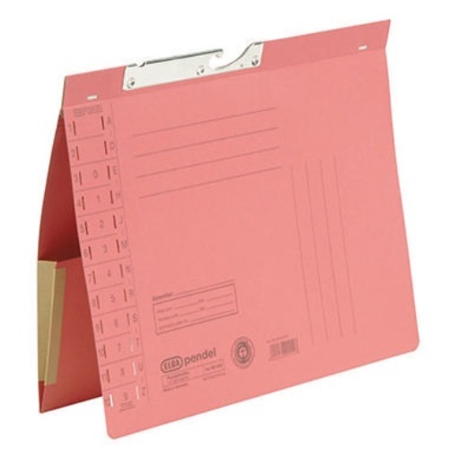 ELBA Pendelhefter 100570022 DIN A4 Amtsheftung 320g Manilakarton rot