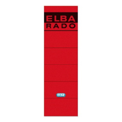 ELBA Ordneretikett 100420950 breit/kurz sk rot 10 St./Pack.