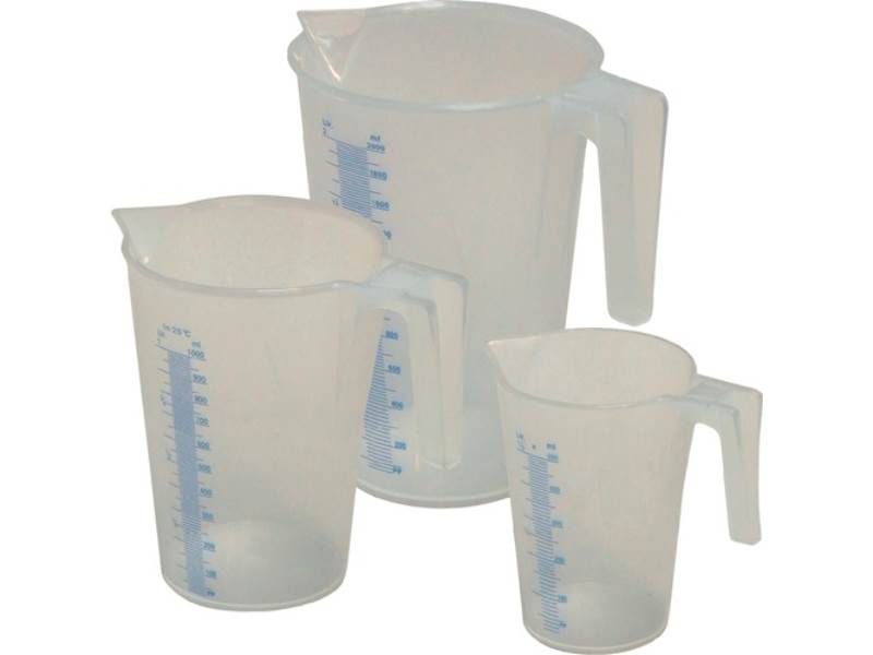 MATO 3330088 Messbecher-Set  1 / 2 / 5 l 3-teilig PP