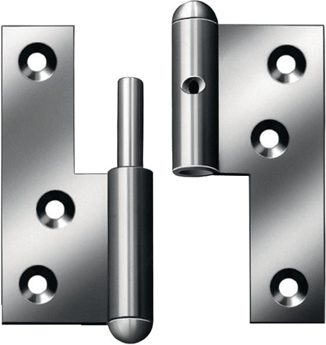 VORMANN 000861080Z Türaufschraubband  Stahl links 80x72 mm DIN links blau verzin