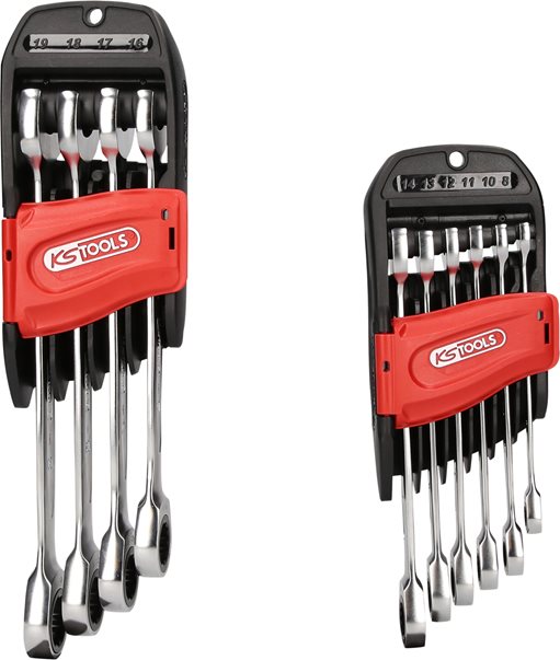 KS Tools 503.4250 GEARplus Ratschenringmaulschlüssel-Satz, 10-tlg.
