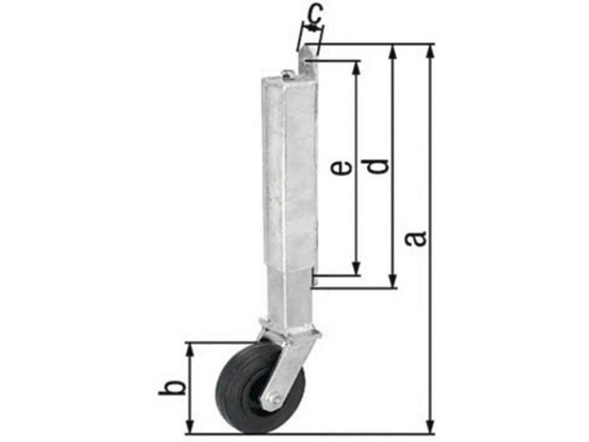 GAH 416850 Torlaufrolle  Stahl verzinkt Tore bis 70 kg 400 mm