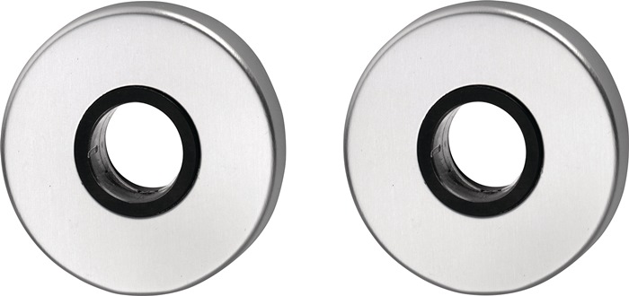 EDI 1051/0000/00 Drückerrosette 051 Edelstahl EST Schildstärke 8 mm Drückerloch