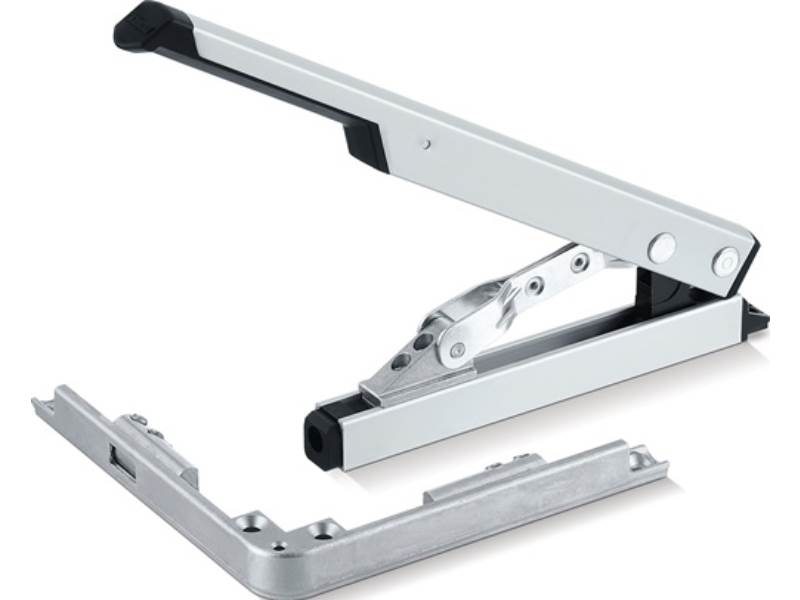 GEZE 30615 Handhebel mit Eckumlenkung  weiß mit Eckumlenkung