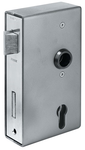 AMF 13375 Panikgittertorschloss 140PGN Panik-Funktion D käntig 33/60/72/9 mm DIN