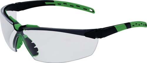 PRO FIT 9925 Schutzbrille Sprinter EN 166 EN 170 Bügel schwarz/grün, Scheibe kla