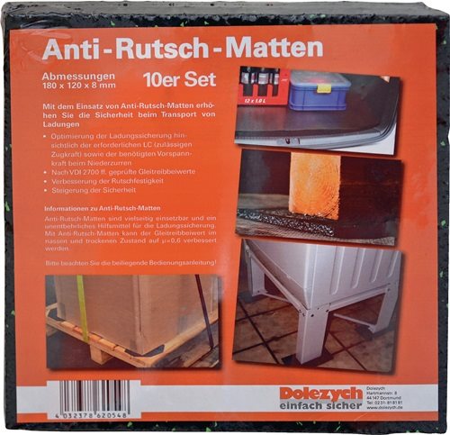 DOLEZYCH 21-06101107-000000-001 Antirutschmatte L12cm B18cm D8mm a.Granulat 10 Z