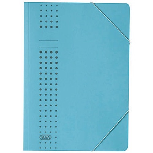 ELBA Eckspanner chic 400010053 DIN A4 150Bl. Karton blau