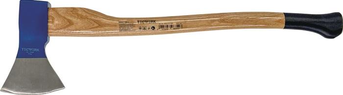 TECWERK 2000815530 Holzaxt Rheinische Form 1250g stahlgeschmiedet Eschenkuhfuß T