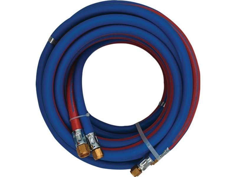 Autogenzwillingsschlauch  Länge 30 m Innen-D. 6 / 6 mm Wandstärke 9 / 9 mm bla