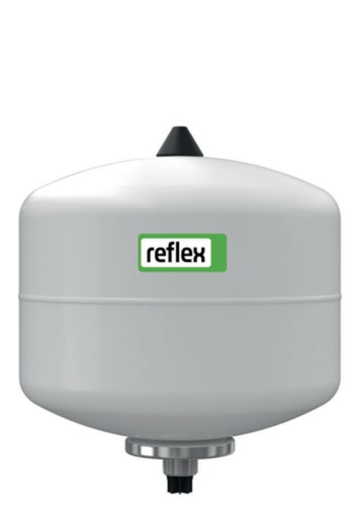 REFLEX 7307800 Membran-Druckausdehnungsgefäß Refix DD weiß, 10 bar 12 l