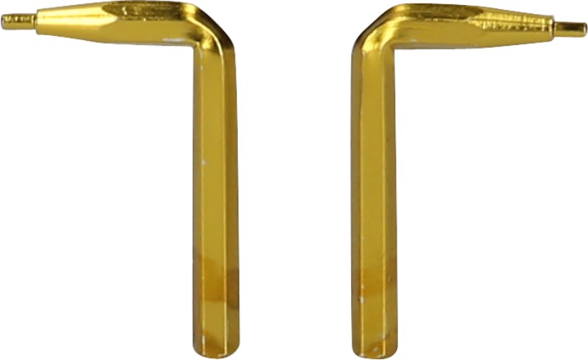 KS TOOLS 500.7018 Spitzenpaar für Doppelgelenk-Sicherungszangen, 1,0 mm, 90° abg