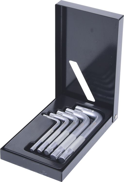 KS Tools 151.4100 XZN-Winkelstiftschlüssel-Satz, kurz, 5-tlg.