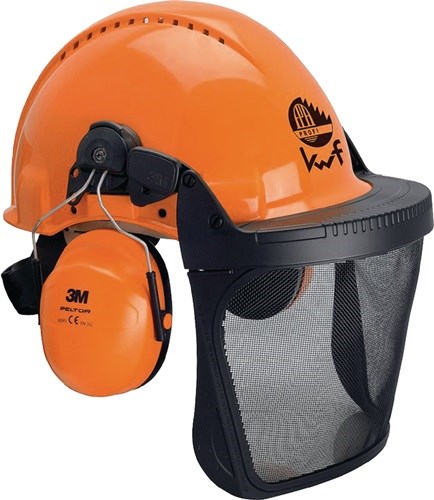 3M 7000104026 Schutzhelm Waldarbeiterkombination G3000M orange