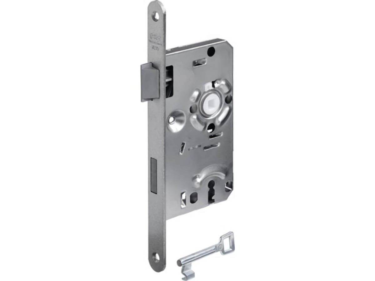 BKS 02150087 Zimmertür-Einsteckschloss 0215 BB 20/ 55/72/8 mm DIN links silber a
