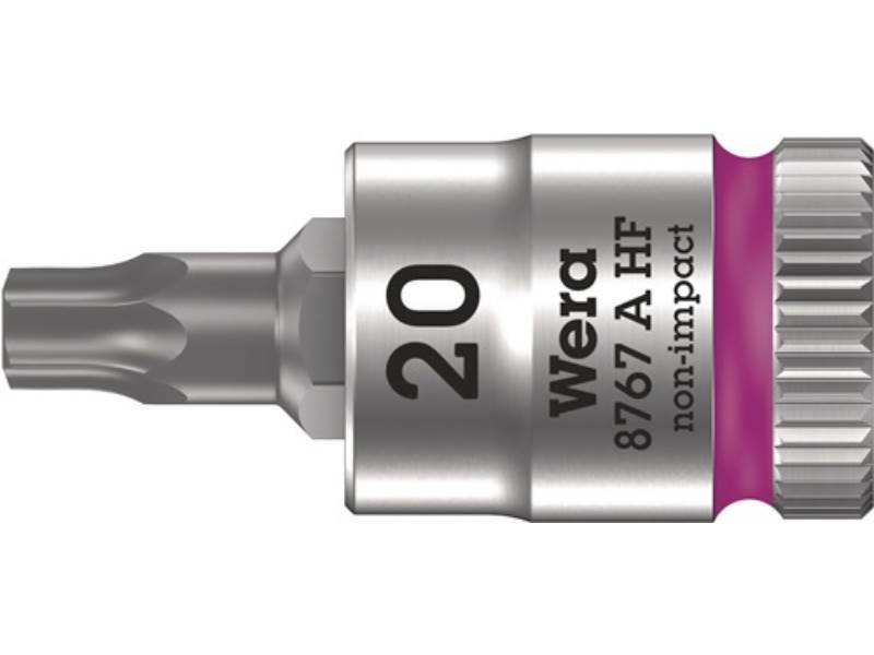 WERA 05003364001 Steckschlüsseleinsatz 8767 A HF TORX® 1/4 '' T20 Länge 28 mm