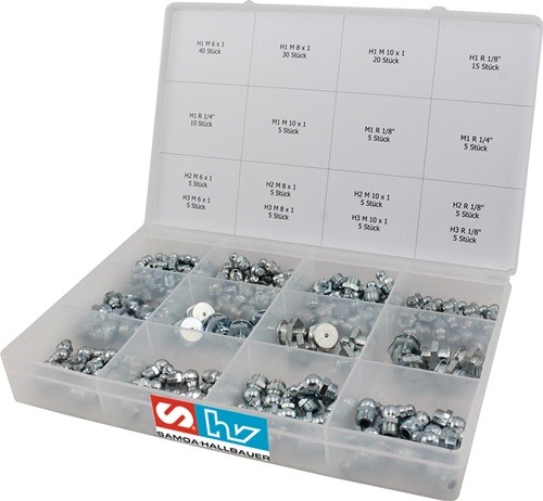 SAMOA HALLBAUER 41498 Schmiernippelsortiment  170-teilig