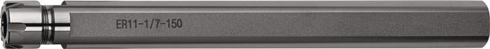 TECWERK 2120619001 Spannzangenfutter ER Spann-D.1-7mm Schaft-D.16mm Schaft-L.150