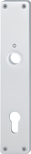 HOPPE 6715643 Langschildpaar 202H F1 / naturfarbig F1 PZ 92 mm