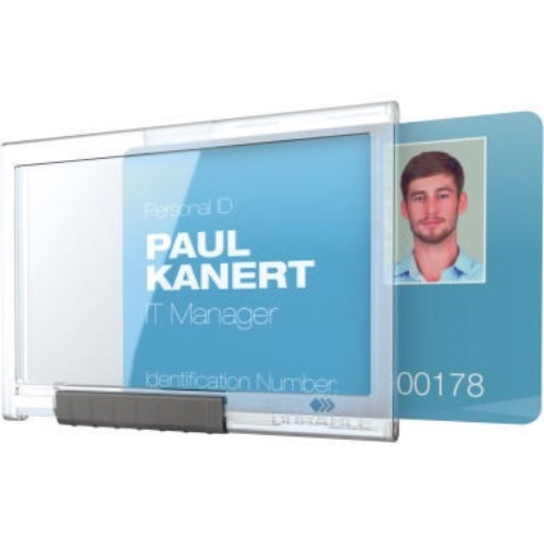 DURABLE Kartenhalter PUSHBOX MONO 892219 10 St./Pack.