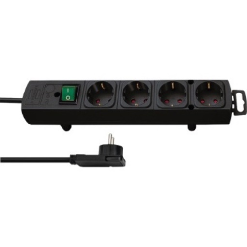 BRENNENSTUHL 1153100100 Steckdosenleiste Comfort-Line 4fach sw