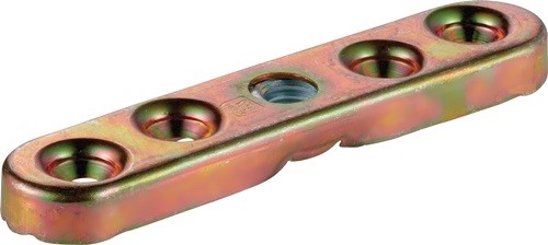 HELM 049320 Flansch -93 493 Profil 400 Stahl verzinkt, gelb für Holzflügel