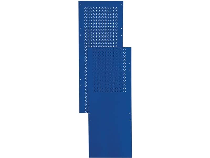 LOGS  Lochblechseitenwand LOGS 80 H2000xB390mm blau RAL 5022