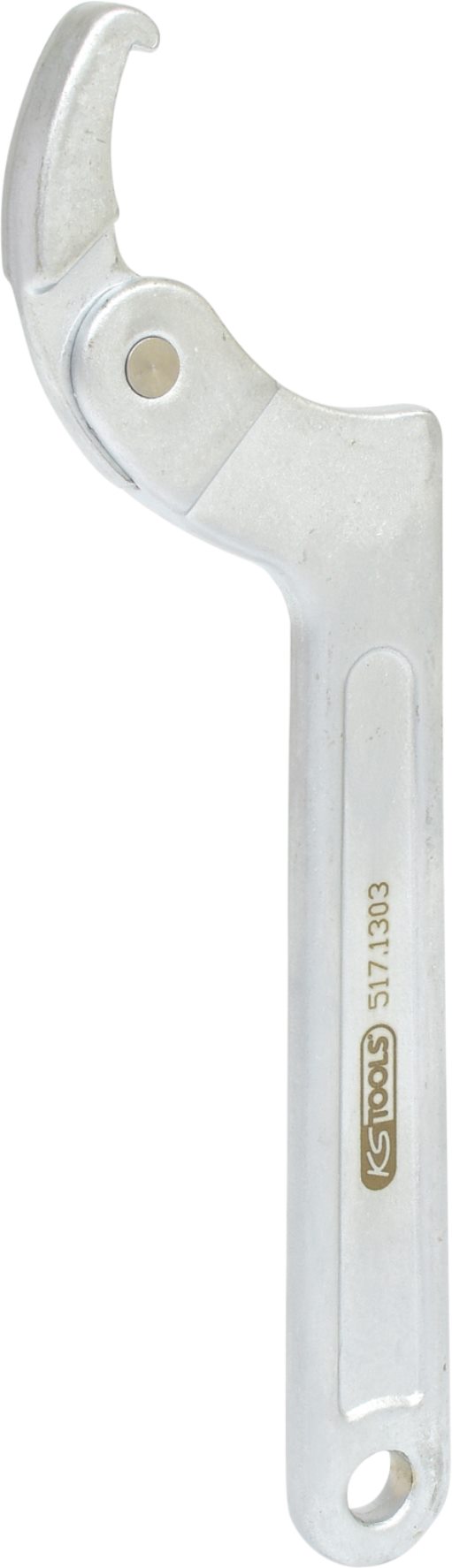 KS Tools 517.1303 Gelenk-Hakenschlüssel mit Nase, 32-76mm