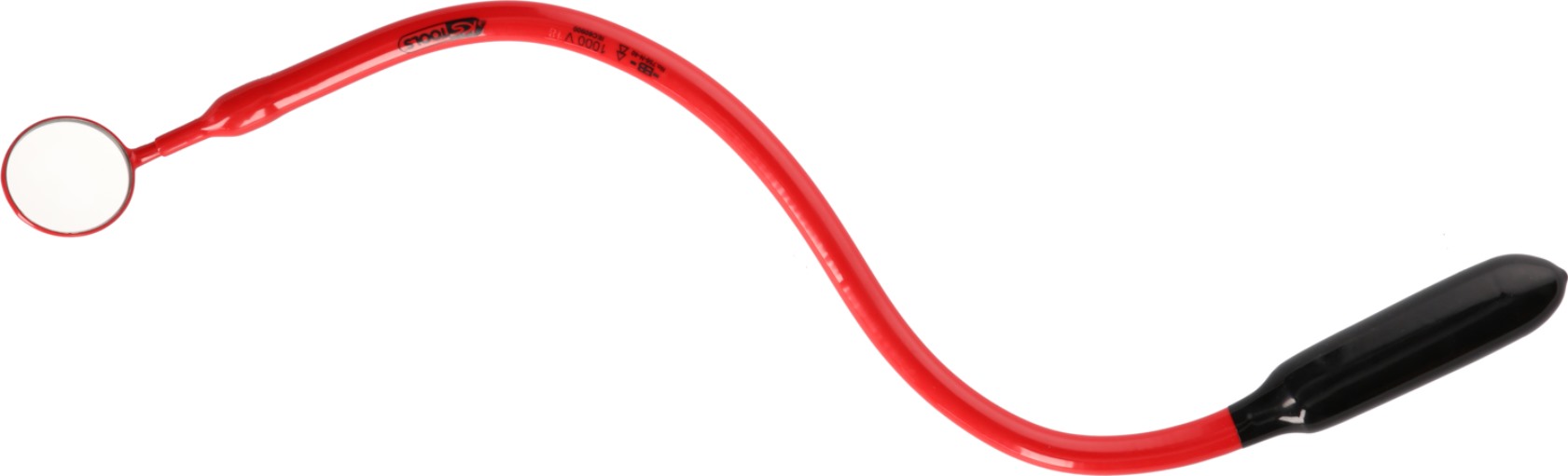 KS Tools 117.2411 Suchspiegel mit Schutzisolierung, 54 mm, 4-fache Vergrößerung