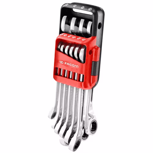 Facom 467BR.JP10PB Duo-Knarren-Ring-Maulschluessel, 10-tlg