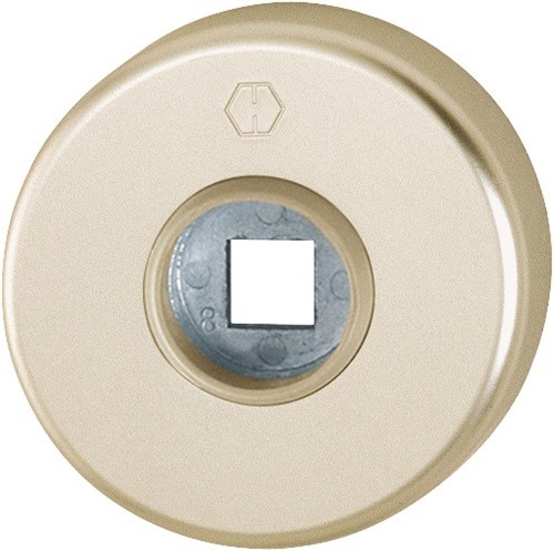 HOPPE 2800520 Drückerrosetten-Paar 42KV Aluminium F2 Schildstärke 9 mm rund rund