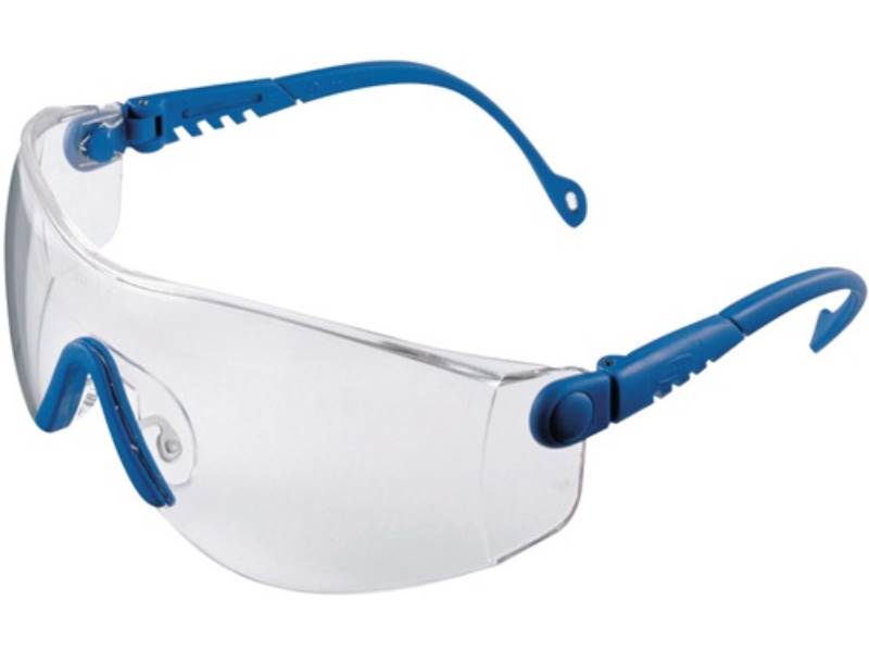 HONEYWELL 1004949 Schutzbrille Op-Tema EN 166-1FT Bügel blau, Scheibe klar Polyc