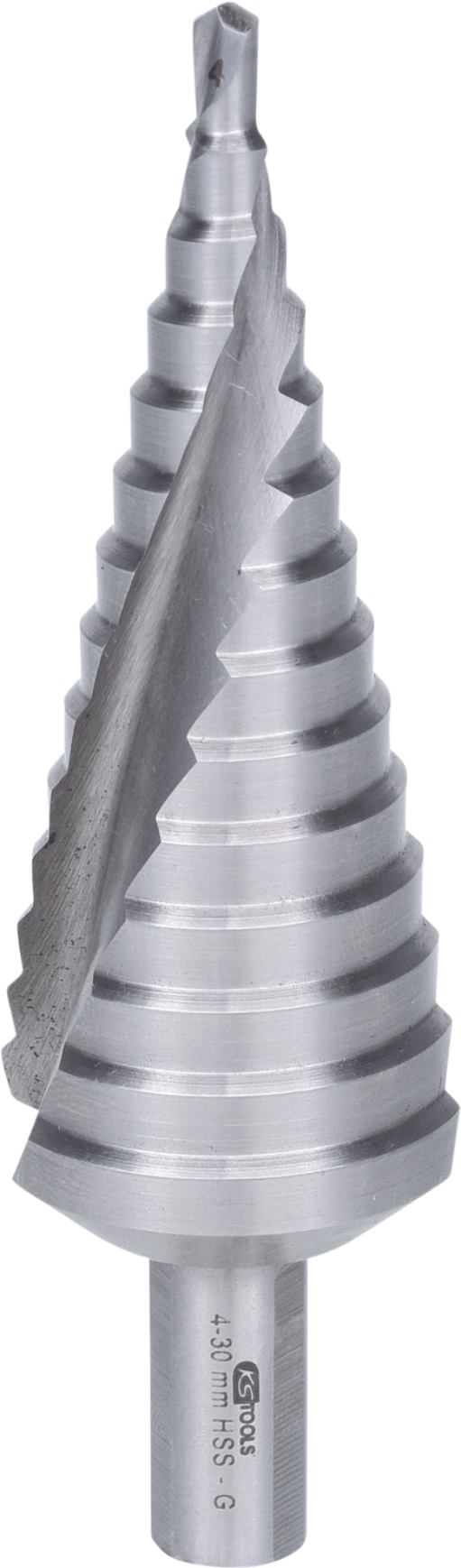 KS Tools 330.2303 HSS Stufenbohrer,Ø 4-30mm, 14 Stufen