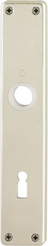 HOPPE 6030548 Langschildpaar 202SP F2 / neusilberfarbig F2 BB 72 mm