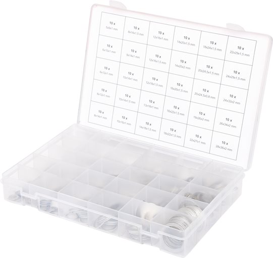 KS Tools 970.0160 Sortiment Alu-Dichtringe, M5-28, 300-tlg.