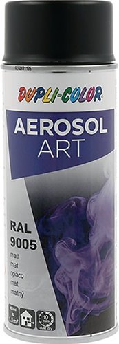 DUPLI-COLOR 733161 Buntlackspray AEROSOL Art tiefschwarz matt RAL 9005 400 ml