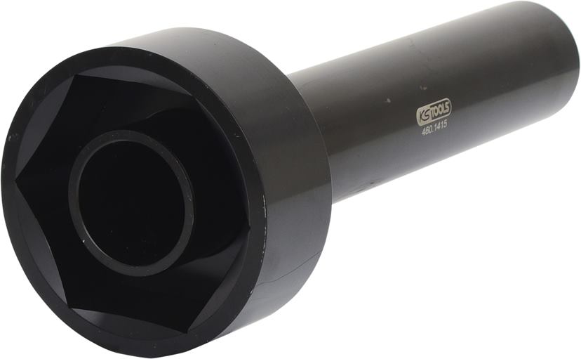 KS TOOLS 4601415 Volvo Achsmuttern-Schlüssel mit Führungsrohr, 95mm