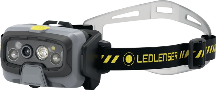 LEDLENSER 502802 LED-Kopfleuchte HF8R Work 3700 mAh 3,7 V  für Industrie und Handwerk · 3 Helligkeitsstufen · rotes Frontlicht · hohe Farbwiedergabe im Nahbereich · stufenlos schwenkbarer Lampenkopf · Schutzelemente am Frontglas · leistungsstarker Akku be